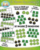 St. Patrick's Day Counting and Ten Frames Clipart {Zip-A-D