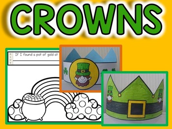 Preview of St. Patrick's Day Craft - Leprechaun and Pot of Gold Crowns (Easy and Simple)