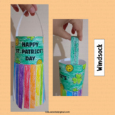 St Patricks Day Craft Windsock Project Writing Coloring Ac