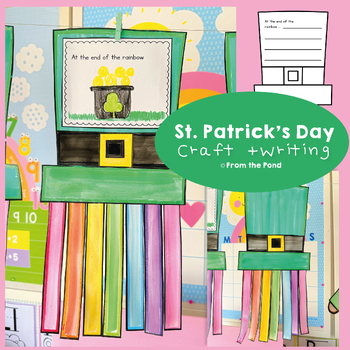 Preview of St Patrick's Day Craft | Rainbow Hat With Writing