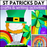 St Patricks Day Rainbow & Leprechaun Crafts Writing Activi