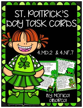 Preview of St. Patrick's Day Decimal Task Cards (4th Grade)