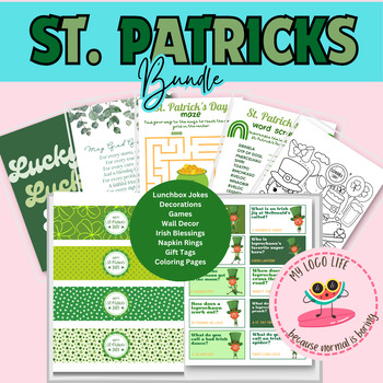 Preview of St. Patricks Day Decoration and Games Bundle