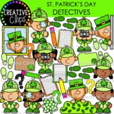 St Patricks Day Detective Clipart {St. Patrick's Day Clipart}
