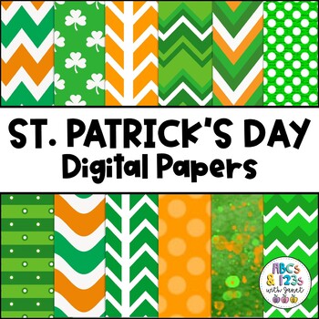 Preview of FREE St. Patrick's Day Digital Papers