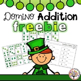 St. Patrick's Day Domino Addition Center FREEBIE