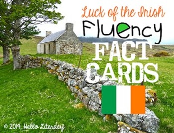 Preview of Fluency Task Cards {St. Patrick: Luck of the Irish Facts}