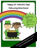 St. Patrick's Day ~ Following Directions!