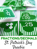 St. Patrick's Day Fraction and Decimal Puzzles
