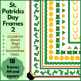 St. Patricks Day Frames/Borders 2 For Commercial Use, Coin