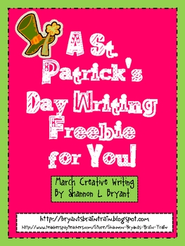 Preview of St. Patrick's Day Freebie:  Creative Writing for You!