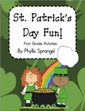 St. Patrick's Day Fun!  Activities for First Grade