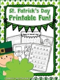 St. Patrick's Day Fun Printable *FREE