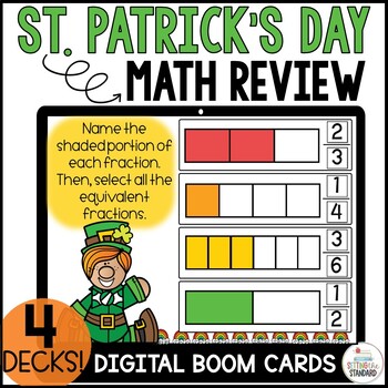Preview of St Patrick's Day Math 3rd Grade Math Boom Cards