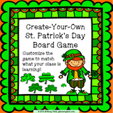 St. Patrick's Day March Blank Game Template