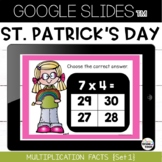 St Patricks Day Google Slides™ Multiplication Facts Practi