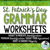 St. Patrick's Day Grammar Worksheets