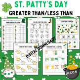 St. Patricks Day Greater Than or Less Than Math Bundle