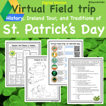 Preview of St Patricks Day History and Traditions Virtual Field Trip for  Google Classroom