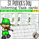 St. Patrick's Day Inferring Task Cards Reading Comprehension