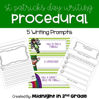 St. Patrick's Day Procedural Writing by Midnight in 2nd Grade | TpT