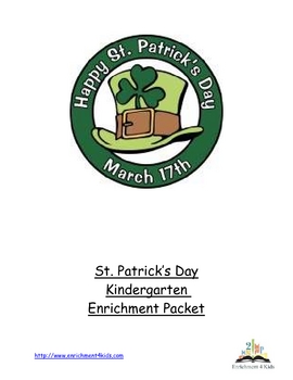 Preview of St. Patrick's Day Activity Packet Gr. K, 1, 2