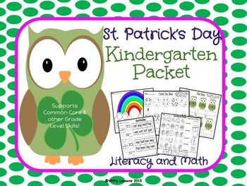 Preview of St. Patrick's Day Kindergarten Packet