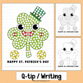 St Patricks Day Kindergarten Q tip Painting Activities Sha