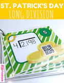 St. Patrick's Day LONG DIVISION QR Code Fun