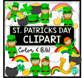 St. Patricks Day Leprechaun Shamrock Clipart