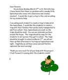 St. Patrick's Day Leprechaun Trap Parent Letter