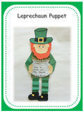 St. Patricks Day Leprechaun puppet