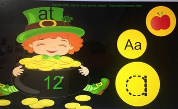 Preview of St. Patrick's Day Letter, Number and Sight Word Review