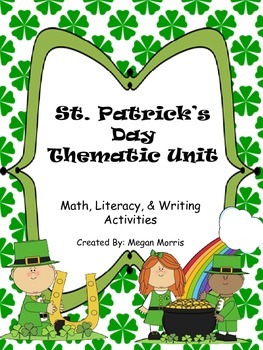 Preview of Common Core aligned! St. Patrick's Day Literacy, Math, & Writing Activities -