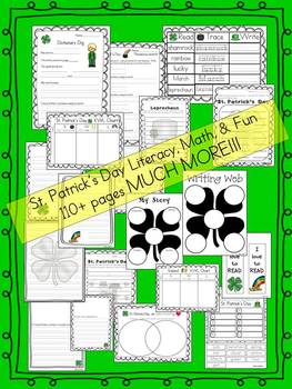 St. Patrick's Day Literacy, Math, and fun BUNDLE by Ashley Johnson