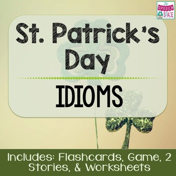 Preview of St. Patrick's Day - Lucky Green Idioms Game - Common Core Aligned
