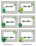 St. Patrick's Day  MONSTER Two-Digit & One-Digit Addition 