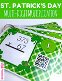 St. Patrick's Day MULTIPLICATION QR Code Task Card Fun