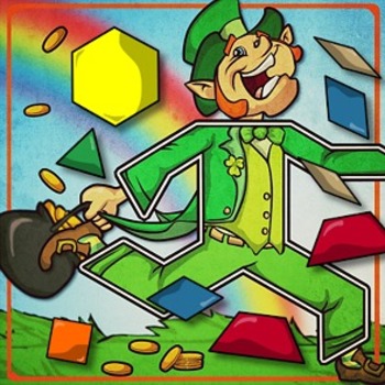 Preview of St. Patrick's Day / March Pattern Block Puzzles!