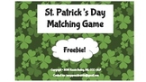 St. Patrick's Day Matching Game-Freebie