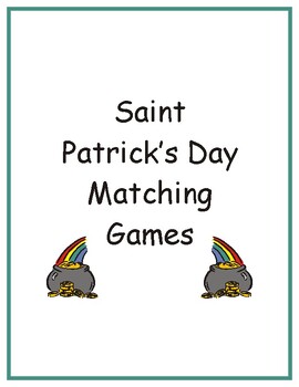 Preview of St. Patrick's Day Matching Games eBook