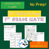 St. Patricks Day Math Worksheets 1st Grade: Common Core Al