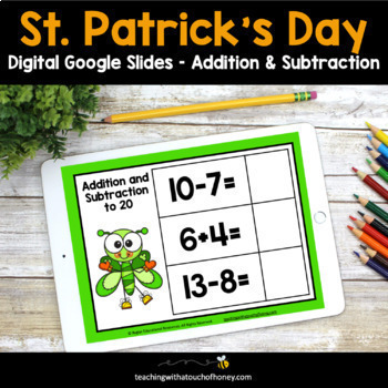 Preview of St Patricks Day Math Activities | Basic Math Facts | Addition and Subtraction