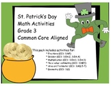 St. Patrick's Day Math Activities! Grade 3 COMMON CORE ALIGNED