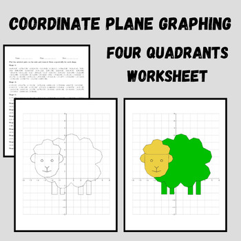 Preview of St Patricks Day Math Activity Plotting Points - Mystery Picture Spring Worksheet