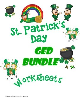 Preview of St. Patrick's Day GED Bundle