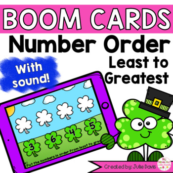 Preview of St Patricks Day Math Centers | Digital Game Boom Cards