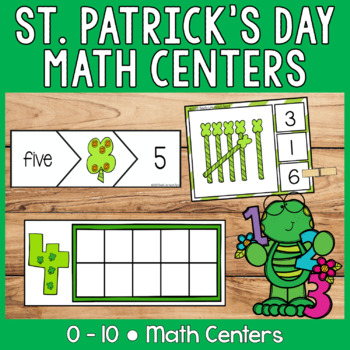 Preview of St Patricks Day | Math Centers | Preschool | Kindergarten
