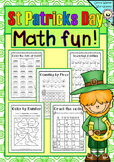 St Patricks Day Math, Counti n Fives, Color by Number, Mat