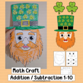 St Patricks Day Math Craft Leprechaun Activities Addition 